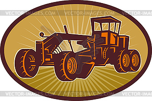 Construction road , blade or motor grader - vector EPS clipart