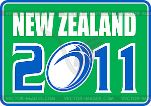 New zealand rugby 2011 - vector clipart
