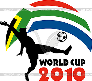 Чемпионат мира по футболу 2010 ЮАР - изображение в векторном виде