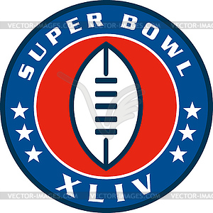 Американские Super Bowl 2010 уплотнение - векторный клипарт