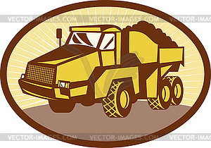 Mining Tipper dumper dump truck - vector clip art