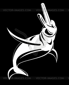 Amazon river dolphin boto - vector clip art