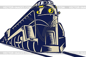 Steam train locomotive - vector clip art