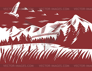 Mountain Landscape - vector image