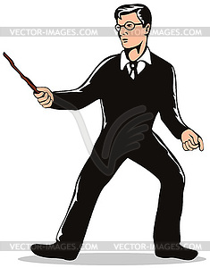 Magician Wizard Boy - vector image