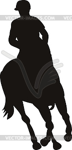 Equestrian Show Silhouette - vector clip art