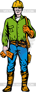 Power Lineman - vector clipart