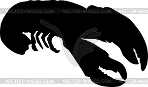 Lobster Silhouette - vector clipart