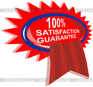 100% Satisfaction Guaranteed - vector clipart