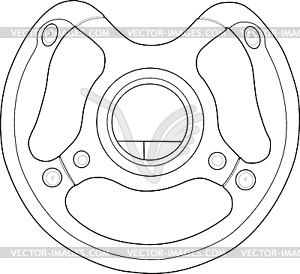 Steering Wheel Controller - vector clip art