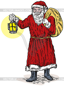 Father Christmas Santa Claus - vector image