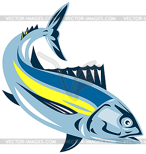 Albacore Tuna Fish Retro - royalty-free vector image