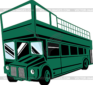 Double decker coach bus - vector clipart