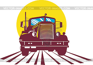 Truck container van - vector image