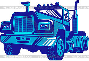 Ван грузовик контейнеровоз - изображение в векторе / векторный клипарт
