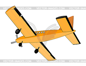 Propeller Airplane Retro - vector clipart