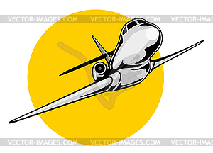 Commercial jet plane airliner - vector image