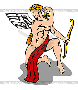 Angel Cupid Bow - vector clipart