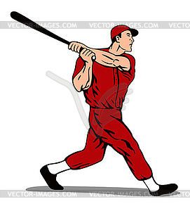 Baseball Player Batter - vector image