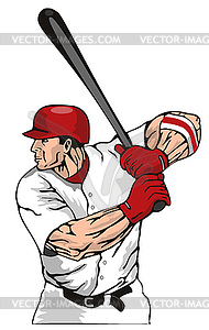 Baseball Player Batter - vector image