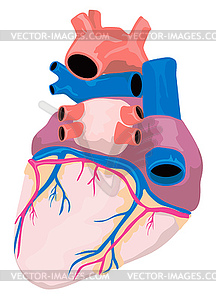 Heart Organ Retro - vector clip art