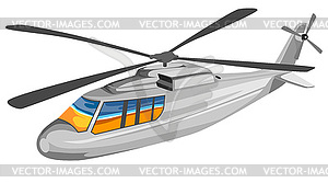 Helicopter Chopper Retro - vector clipart