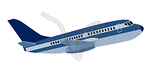 Commercial jet plane airliner - vector image