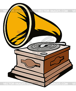 Phonograph - vector clip art