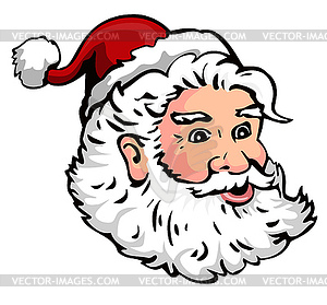 Santa claus head - vector image