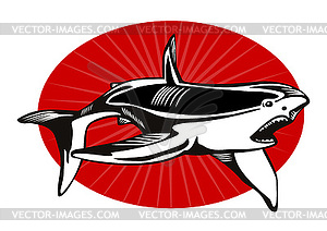 Shark Attacking - vector image