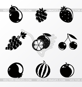 Set of fruit - vector image