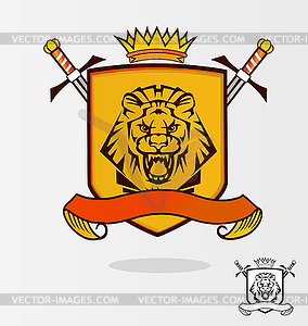 Lion Coat of Arms - vector clipart