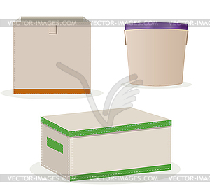 Boxes of toys - vector EPS clipart