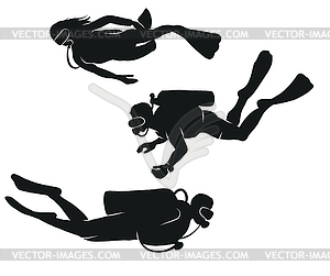 Divers - vector clip art