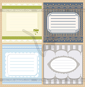 Set of greeting cards - vector clip art