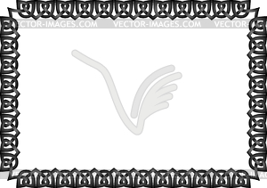 Vector celtic photo frame - vector clipart