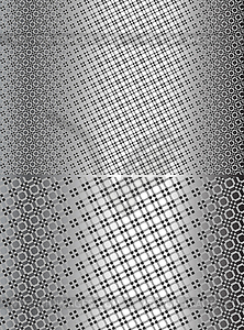 Geometric seamless patterns - vector image