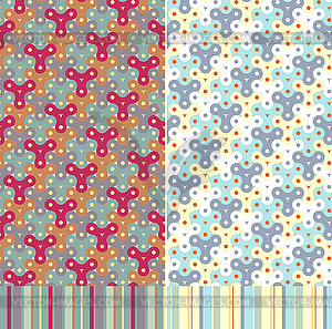 Set of geometric seamless pattern backgrounds - vector clip art