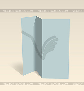 Blank brochure. Editable design template - vector image