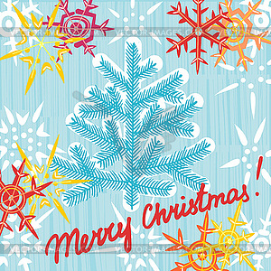 Christmas greeting card postcard editable - vector clip art