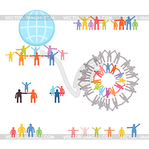 Icons set of family and relations. EPS 10 - vector image