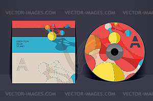 CD cover design template. EPS 10 , transparencies - vector clip art