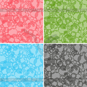 Four seamless abstract patterns - vector image