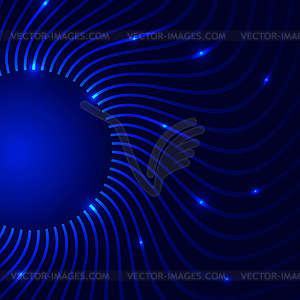 Abstract background with curves - vector image