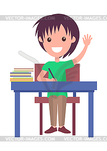 Zuruck Zur Schule Mit Schuler Stock Clipart