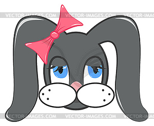 Rabbit girl - vector image