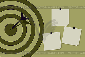 Target with dart - vector image