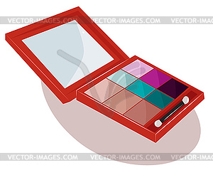 Set of eyeshadow - vector image