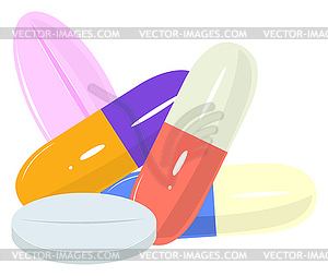 Several different tablets - vector clipart