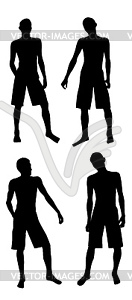 Set of silhouettes - vector image